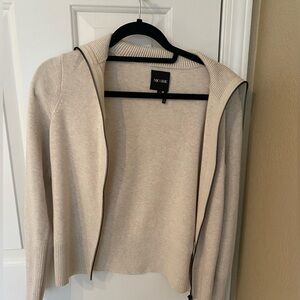 Nick and Zoe Ivory zip cardigan
